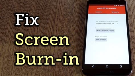 fix lcd screen burn in.